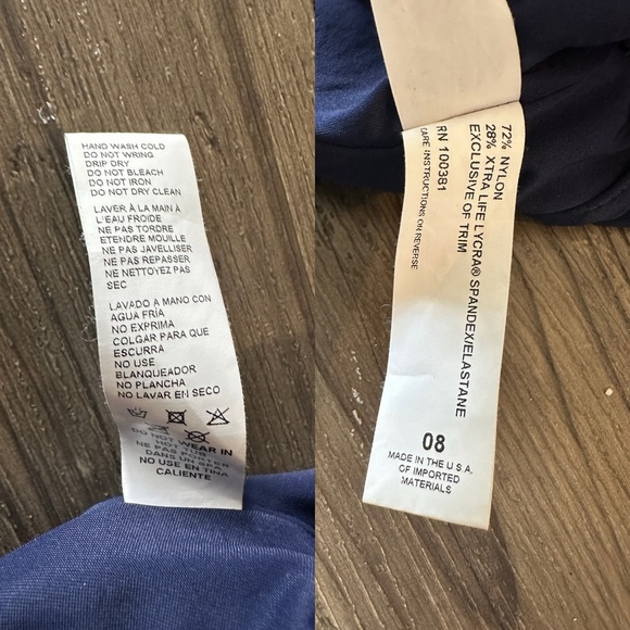 KARLA COLLETTO Denim V-Neck Underwire One-Piece Swimsuit - Picture 12 of 16